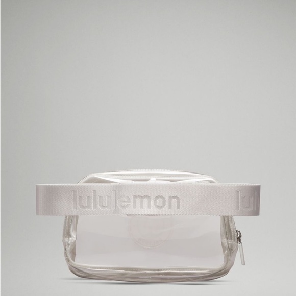 SOLD OUT! NEW 🤍LULULEMON CLEAR BELT BAG 1L LOGO - Picture 3 of 9